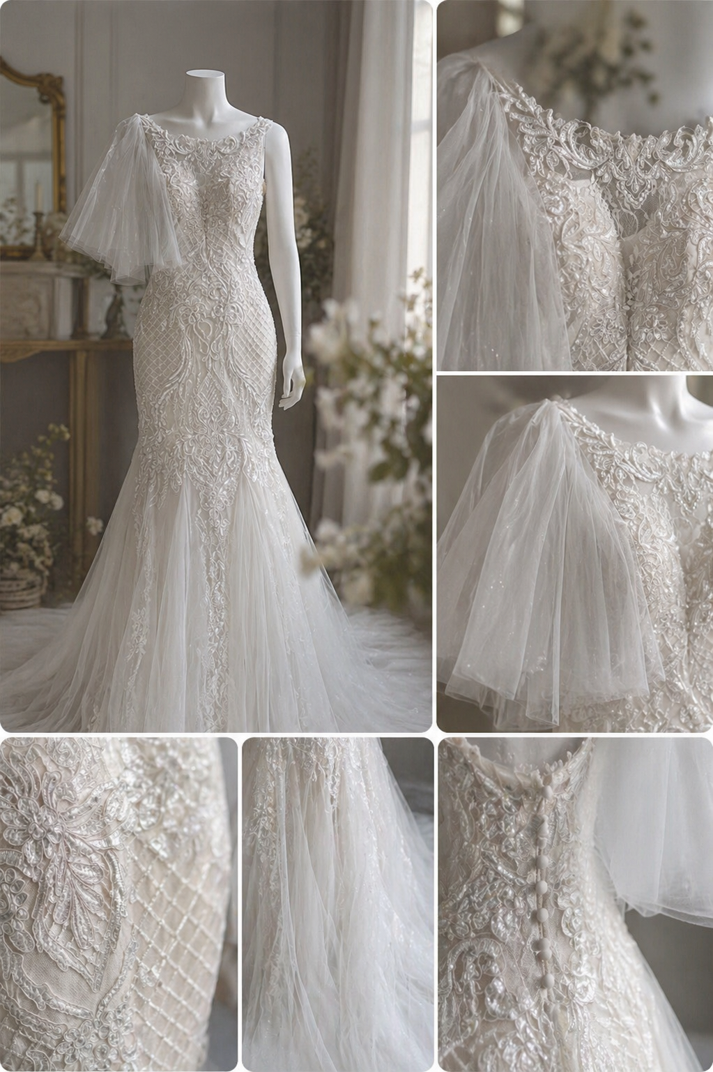 Ivory Elegance Couture Stage & Bridal Gown