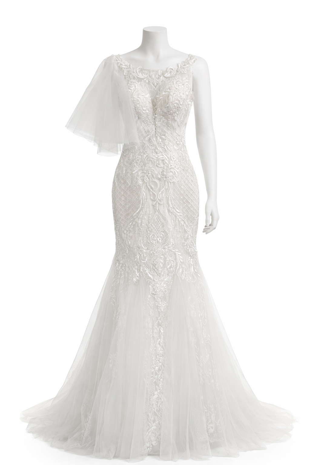 Ivory Elegance Couture Stage & Bridal Gown