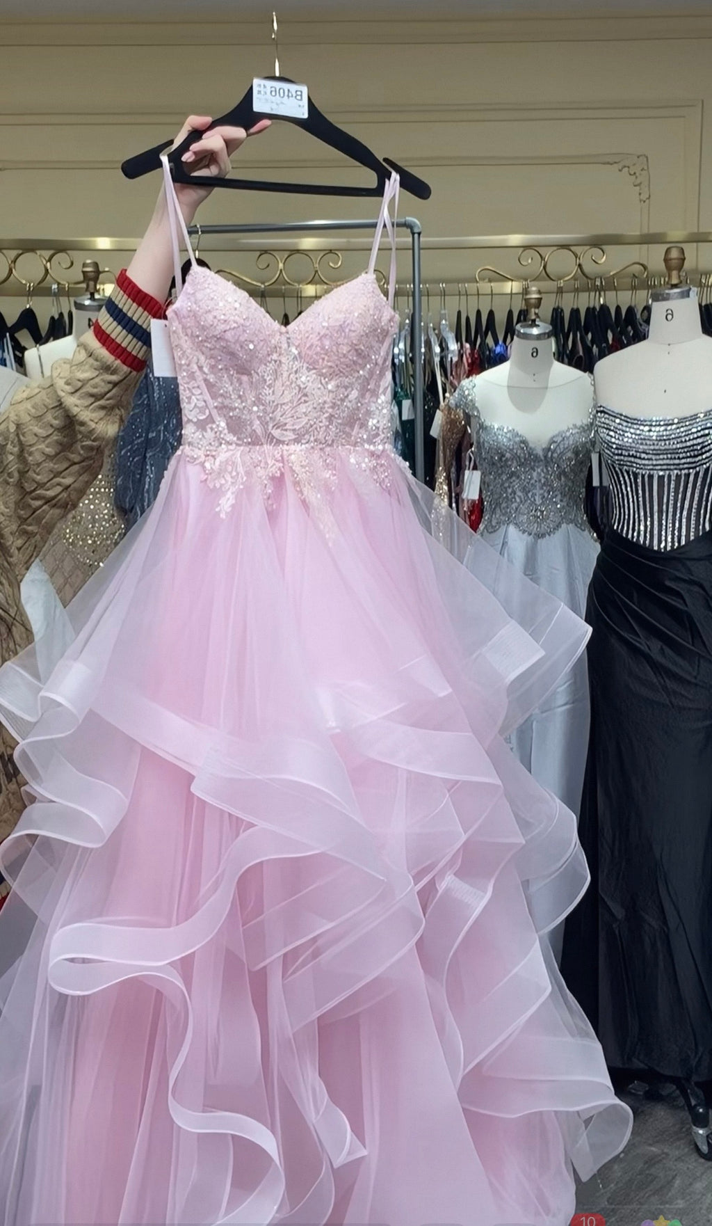 Blush Pink Concert Performance Gown
