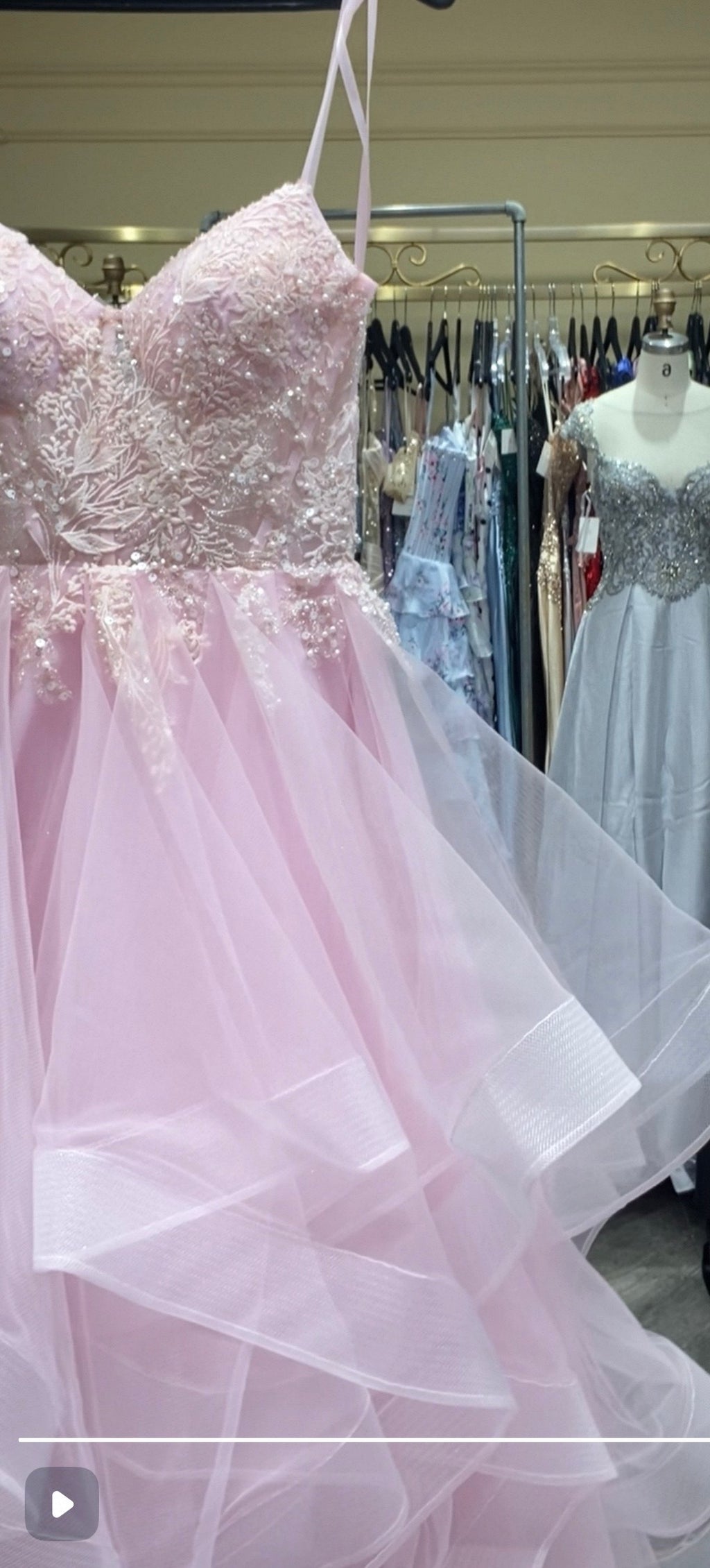 Blush Pink Concert Performance Gown