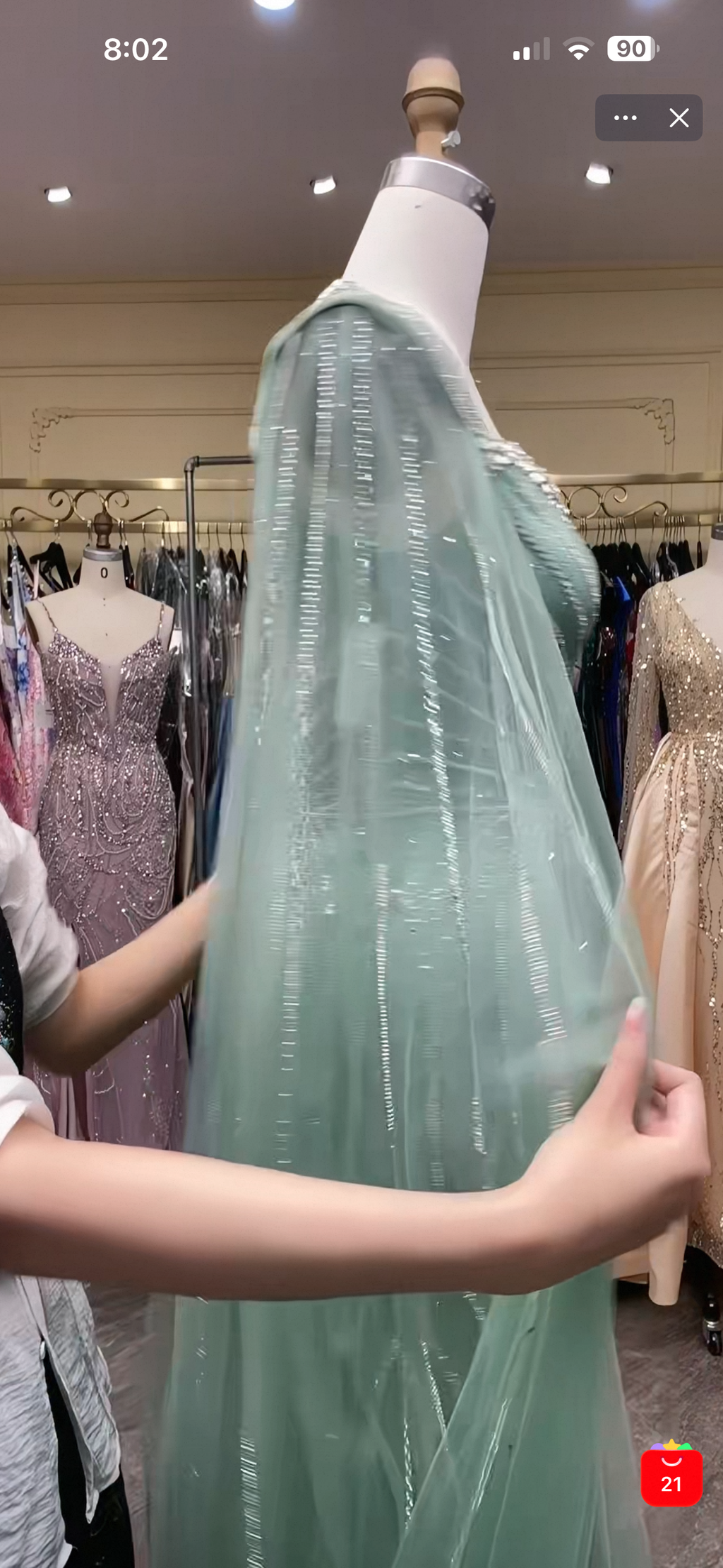 Women's Elegant Evening Dress Long Formal Gown Prom Party Dress Mint Green
